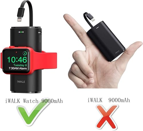 Miniatura 7 de Hermitshell Estuche de viaje duro para iWALK Cargador portátil Apple Watch 9000mAh Power Bank