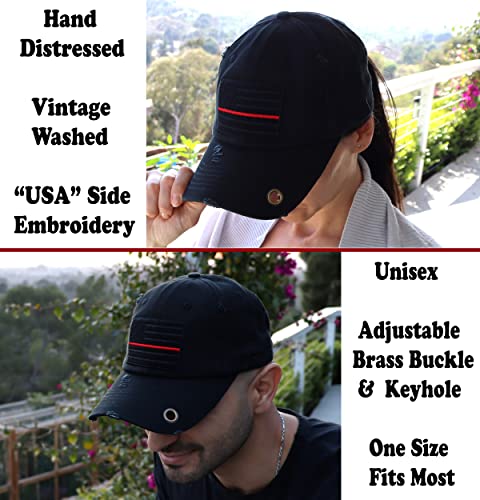 Image of Antourage American Flag Unisex Baseball Hat for Men and Women | USA Flag Mesh Snapback Flat Visor Cap + 2 Patriotic Patches