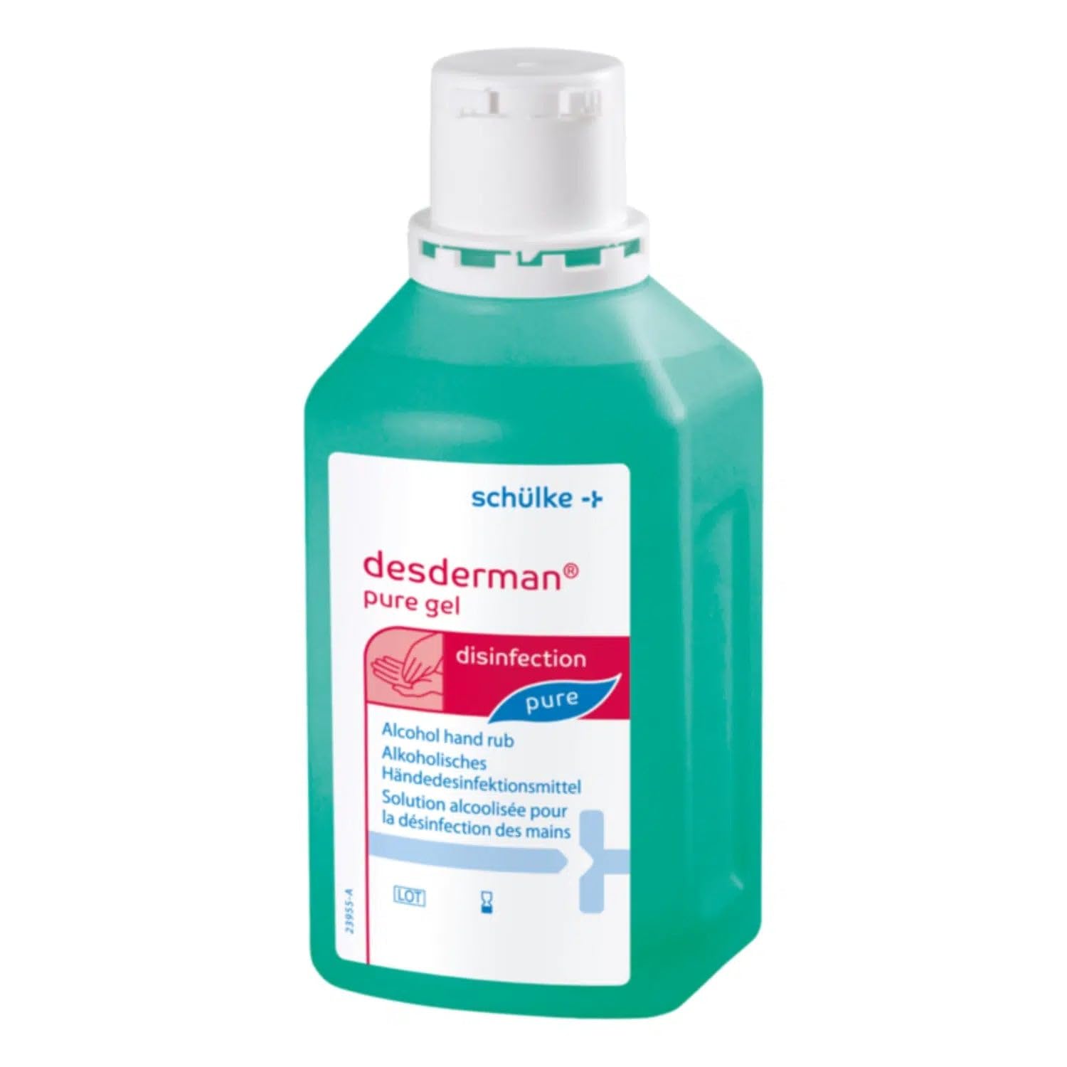 5x 500 ml Schülke Desderman® Pure Händedesinfektionsmittel Desinfektionsmittel, farbstoff-/parfümfrei