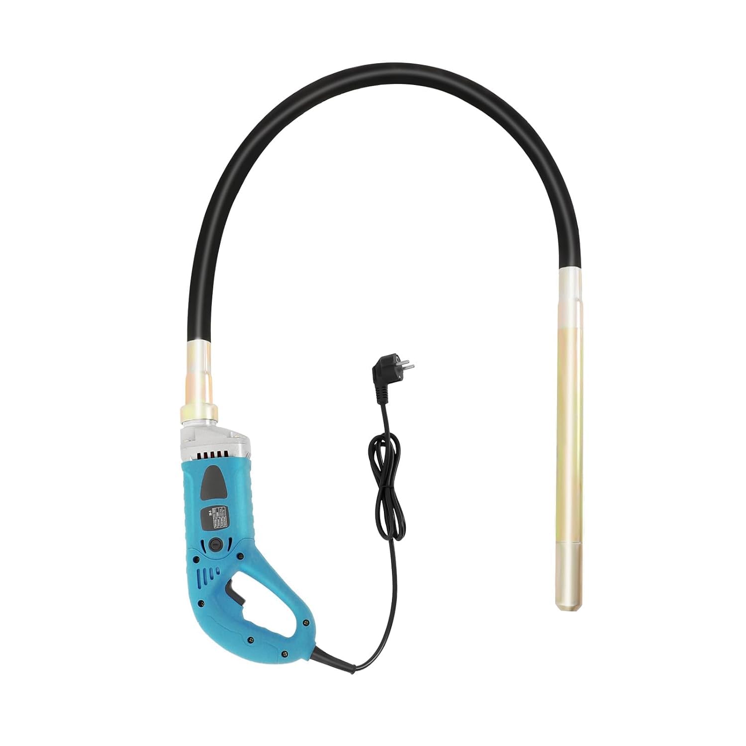 Elektrisch Betonrüttler 1300W Innenrüttler Flaschenrüttler Beton Rüttelflasche 4300rpm Profi Industiraler Betonvibrator, für Einführen nassen Beton Betonbauanlässe Tunnel, Haus usw