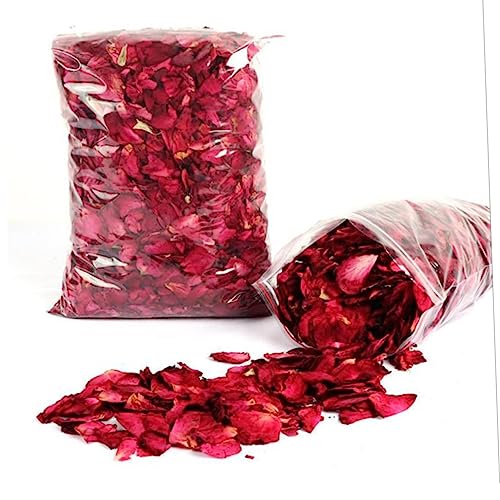 Pétalos de rosa roja seca para baño y decoración miniatura 6