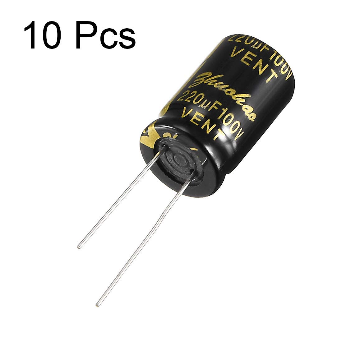 Elektrolytkondensator 220uF 100V – 10 Stück Radial Aluminium Kondensatoren 13x21 Mm Für Elektronik