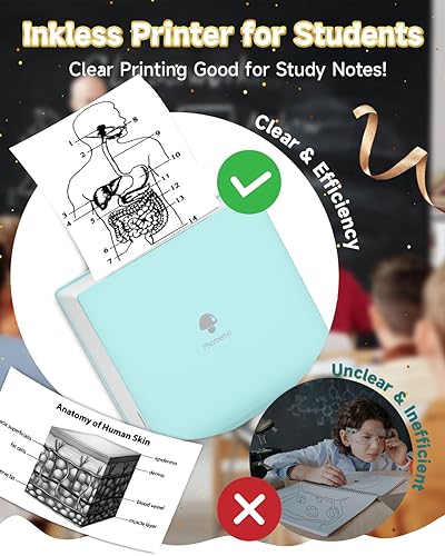 Phomemo PM-M02-G Sticker Printer- Mini Printer M02 Print Pod Thermal Printer Sticker Maker Inkless Pocket Printer Bluetooth Printer thumb #3