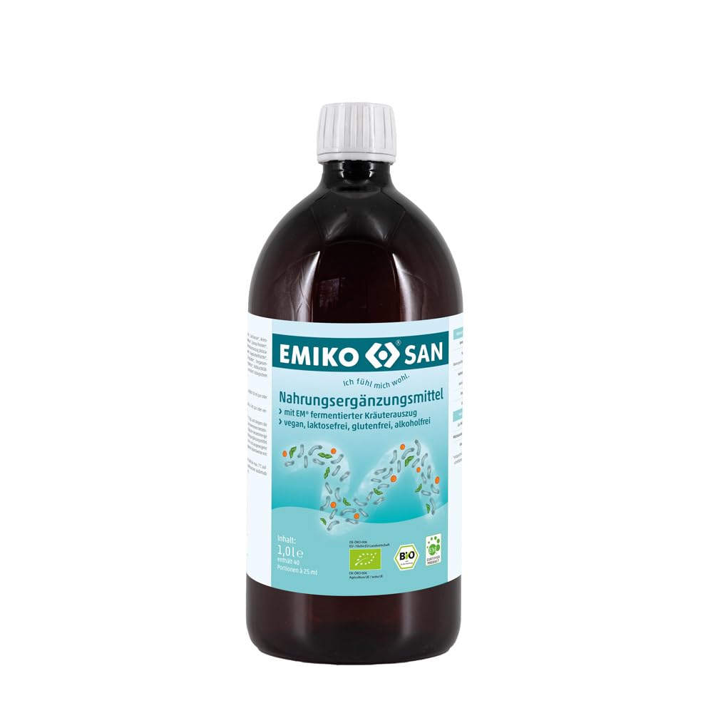 Emiko San Integratore alimentare con Microrganismi Effettivi EM (1 Litro) Emiko