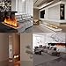 Decorative Electric Fireplace, Water Vapor Fireplace Humidifier with 3D Atomizing Flame, 3mm Ultra-Thin Panel, No Heating 70cm/27.5in
