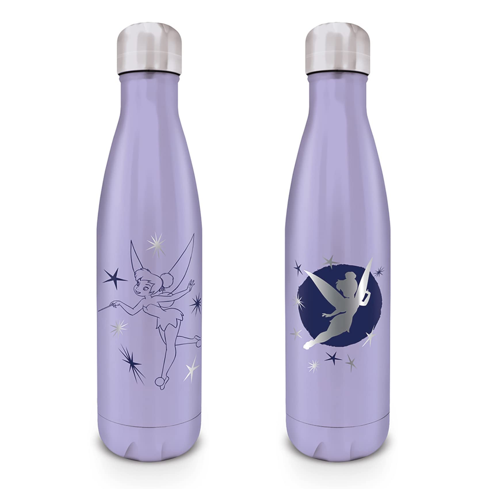 Pyramid International Disney Tinker Bell Metal Drinks Bottle (Starlight Design) 19oz / 540ml Water Bottle - Official Merchandise
