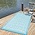 Uphome 5x8 Outdoor Rugs, Waterproof Reversible RV Camping, Blue Boho Porch Rug, Lightweight Foldable Deck Rug, Tribal Floral Outdoor Mat Carpet for Backyard Pool Patio
