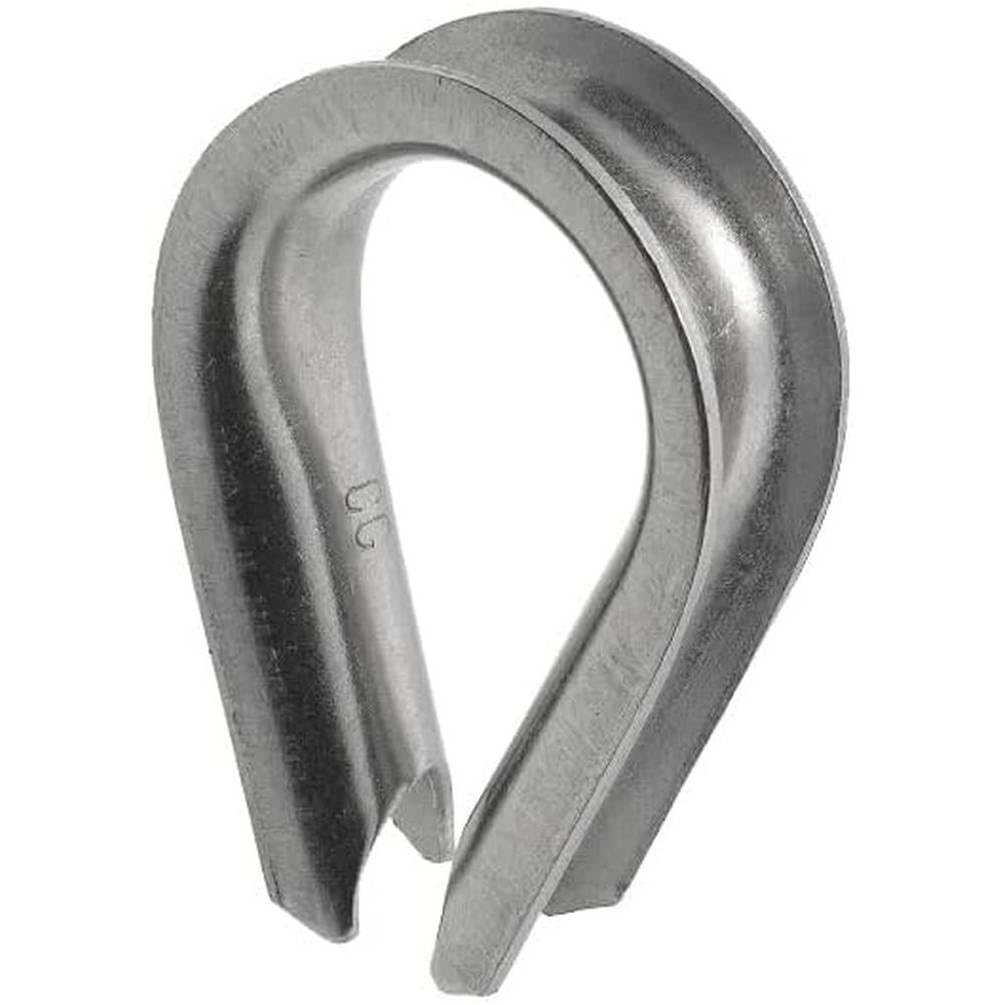 Terminal de corazón de 20 mm acero inoxidable A4 guardacabos náutico D-Work
