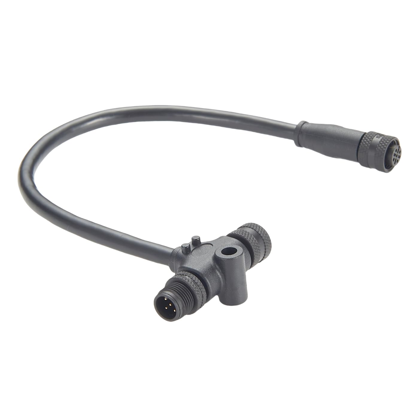 NMEA2000 Marine T Anschlusskabel N2k MultiPort M12 3-Wege-T-Splitterkabel IP67 wasserdichtes Backbone Drop Kabel für Garmin Lowrance Simrad B&G Navico Maretron DeviceNet CANOpen Can Bus (0,3 m)