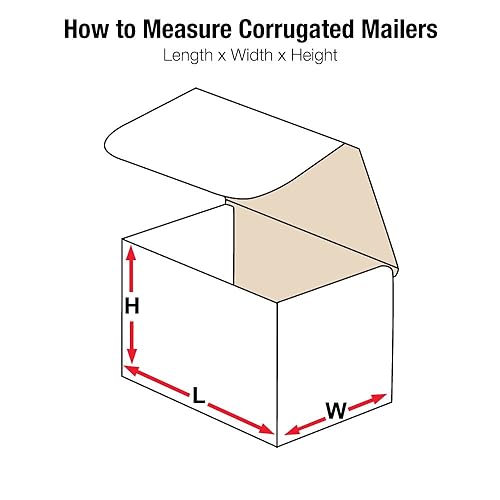 Miniatura 2 de Aviditi Cajas de envío pequeñas de 6 pulgadas de largo x 4 pulgadas de ancho x 3 pulgadas de alto, paquete de 50 cajas de cartón corrugado para