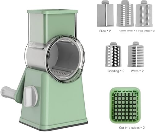 Miniatura 3 de Cortadora de mandolina para cocina, picadora de alimentos, cortador de verduras con contenedor