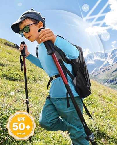 Roadbox Boys Upf50+ Sun Shirt - Long Sleeve Rash Guard Swim Shirt Quick Dry Sun Protection Water Shirts For Kids Boys Swiming Fishing Hiking Outdoors thumb #3