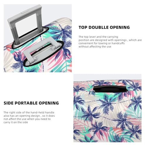 Palm Leaves For Travel Luggage Cover Suitcase Protector Fits 18-32 Inch Travel Luggage Protector Elastic Luggage Anti-Scratch Suitcase Cover3
