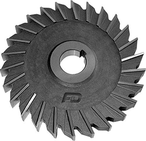 F&D Tool Company 11574-AX462 Straight Tooth M-42 Cobalt Side Milling Cutter, Straight Tooth, 5" Cutter Diameter, 1/2 " Width of Face, 1.25" Hole Size, 28 Number of Teeth #1