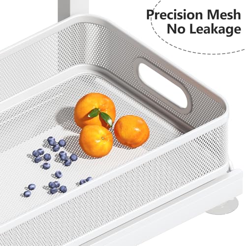 Image of 2-Pack Under Sink Storage Organizer with 2-Tier Slide Out Drawer, Sophisticated Mesh Pull Out Shelf for Kitchen & Bathroom, Fits Small Items, Upgraded Arched Track for Smooth Gliding(Patented)
