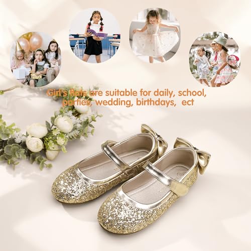 Image of PANDANINJIA Toddler Dress Shoes Flower Girls Ballet Flats
