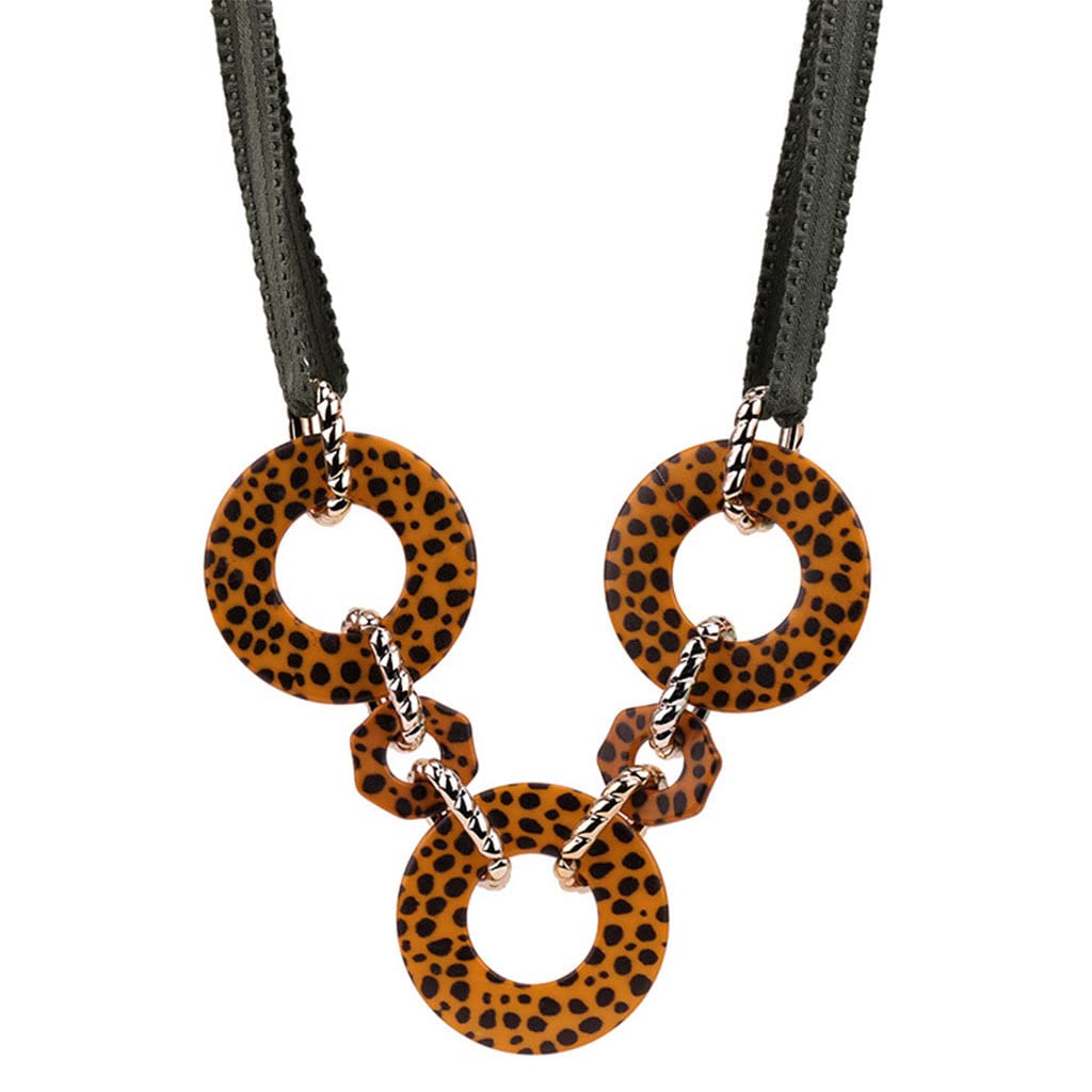 Bijoux de pull long exagérés en résine au design millésime déclaration unique - 6