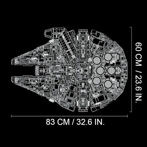 lego star wars millennium falcon - building set for adults ages 16 - gift for birthday - movie collectible model kit - display in home or office - 75192