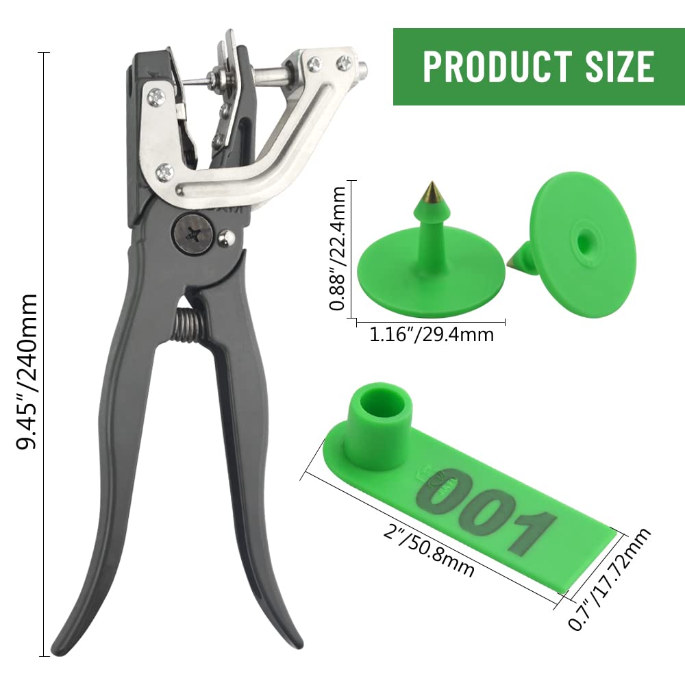 WMYCONGCONG Étiquette en Plastique avec Chiffres 1 à 100 - Vert - en métal - pour chèvre et Mouton