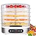 Produktbild zociko Dörrautomat Dörrgerät 500W für Fleisch Lebensmittel Obst Früchte Trockner, Dörrapparat mit 5 Etagen Erweiterbare Kapazität, LCD-Display, Digitaler Temperaturregler, Zeitschaltuhr