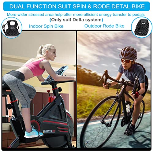 Toe Clips Cage - Pvnoocy Toe Cages For Peloton Bike& Bike+ Pedals, Spin Bike Pedal Adapters Compatible Peloton & Look Delta Pedals - Ride With Regular Shoes #TOP4