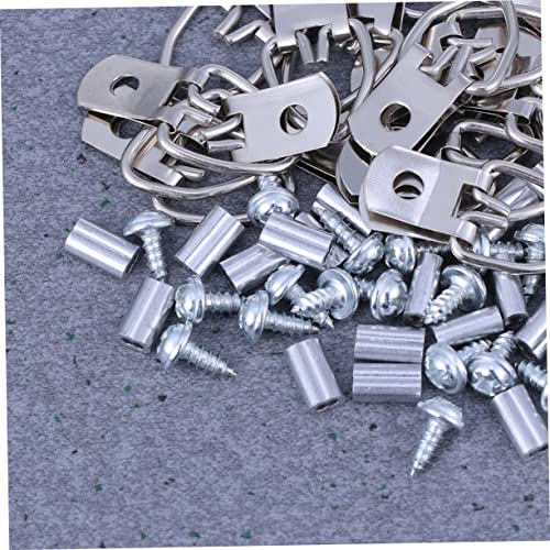 Image of 2sets Photo Frame Hanging Hook Kit Wire Rope Easy Install Picture Frame Fasteners Resistant Hardware for Home Decoration Wall Art Display