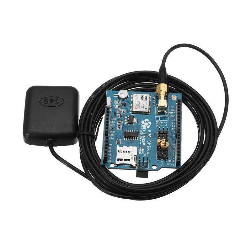 6M GPS Shield GPS Record Expansion Board GPS Module with Active Antenna Module with SD Slot Card