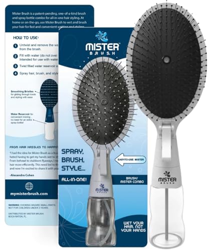 2-in-1 Hairbrush Mister – Innovative Hair Mist & Brushing Tool fo...