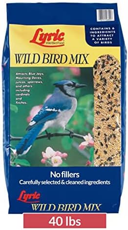 best bird feeders for juncos that attract more than just birds 8 Lyric Wild Bird Mix - Wild Bird Food for Outside Feeders - Attracts Doves, Jays and many more - 40 lb. Bag
