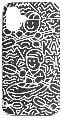 Kayak Canoes-Boat Kayaking, JbN tBbVO JbN V[JbN ނ JbN X}zP[X iPhone 16 Plus p