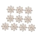 Holibanna 10個 精美太阳花合金アクセサリーペンダント ローズゴールドジュエリーキット 耐久性素材と鮮やかな輝き 手作りイヤリング ブロー