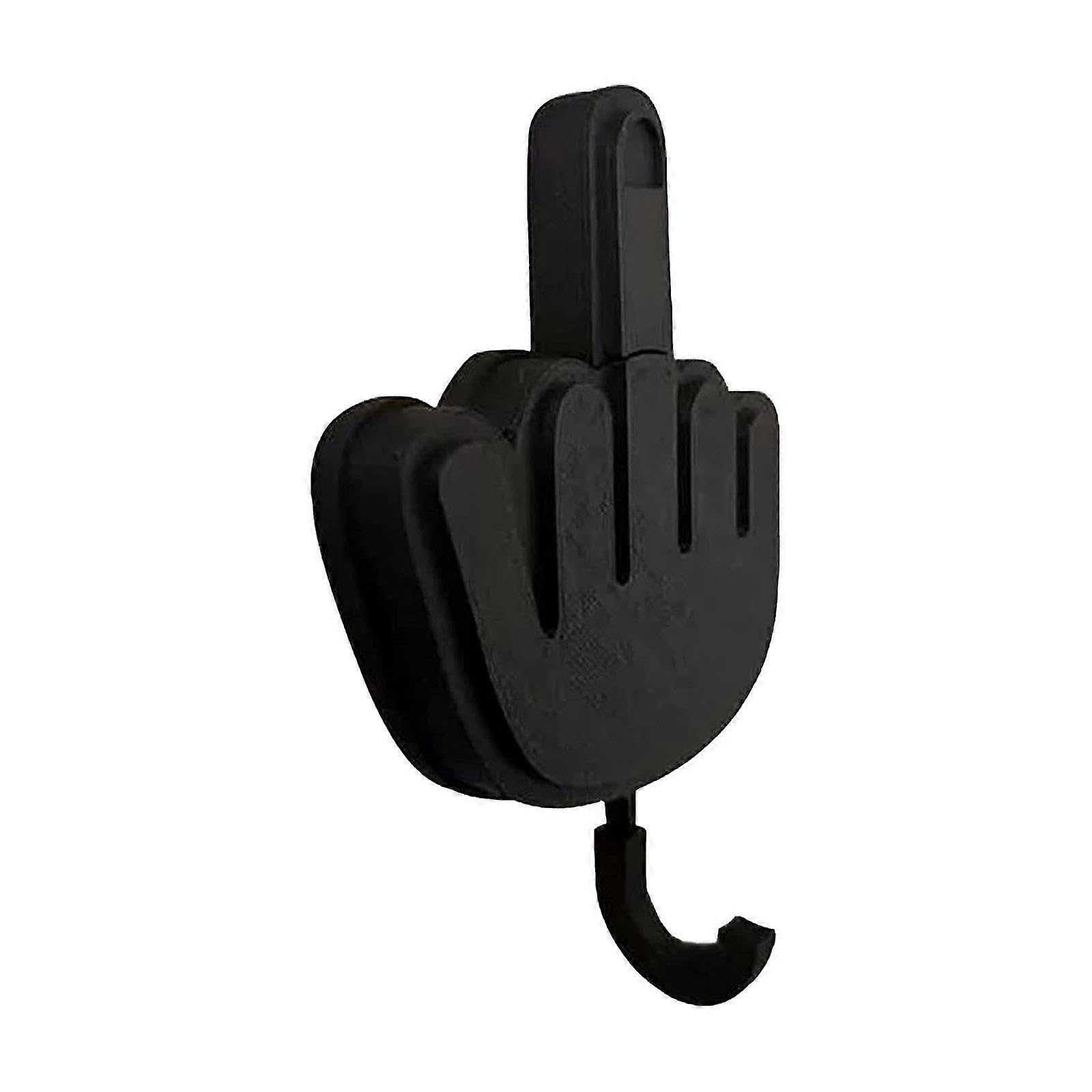 JOYHAPPST Key Hanger,Middle Finger Self Adhesive Key Hook,for Doorway Wall Entryway Hallway