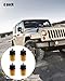 4 Pack Bump Stops with Cups Brackets Fit for Jeep Wrangler TJ 1997-2006 Jeep Grand Cherokee ZJ 1993-1998, Front Bump Stops Replaces 29101G 52087636AC 52087992 52087635 52087636AB