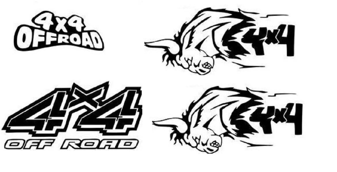 Tailgate Sticker Compatible with Isuzu with mix sticker set