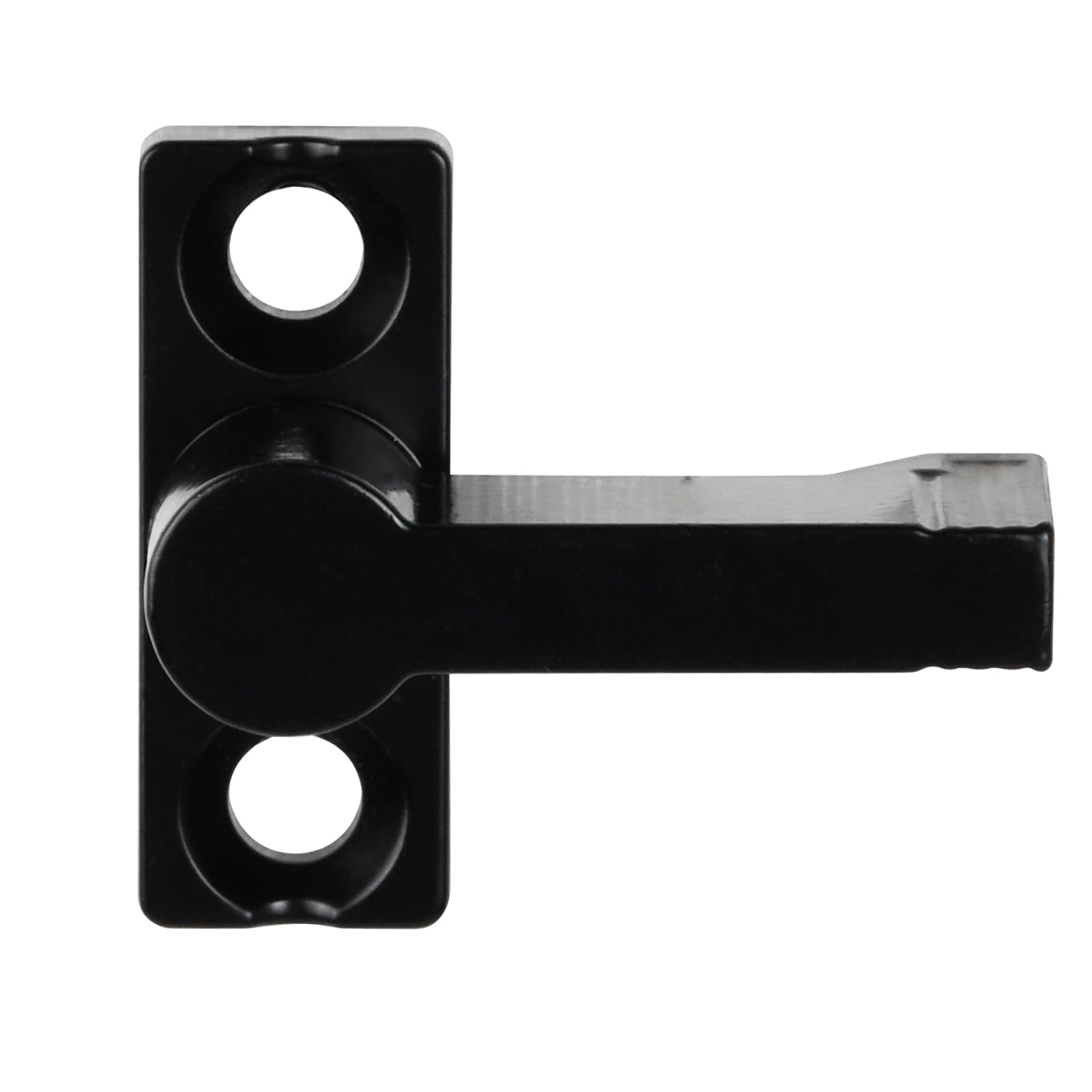 Rotatable Latch with 4 Locking Positions, Black, Lock for Doors and Cabinets