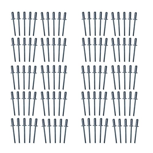 Metric Aluminium Blind Pop Pot Rivets Set Fastener Fastening 4mm x 10mm 100pc