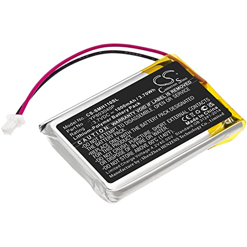 Enyuly 1000mAh Replacement Battery for Sena 10C Pro 10C YP803040P (3.7V)