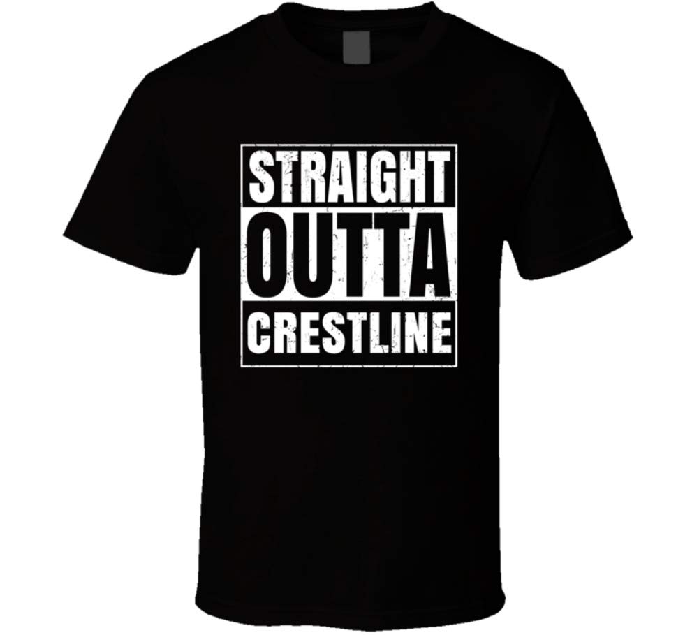 SHAMBLES TEESStraight Outta Crestline Ohio City Parody Grunge T Shirt