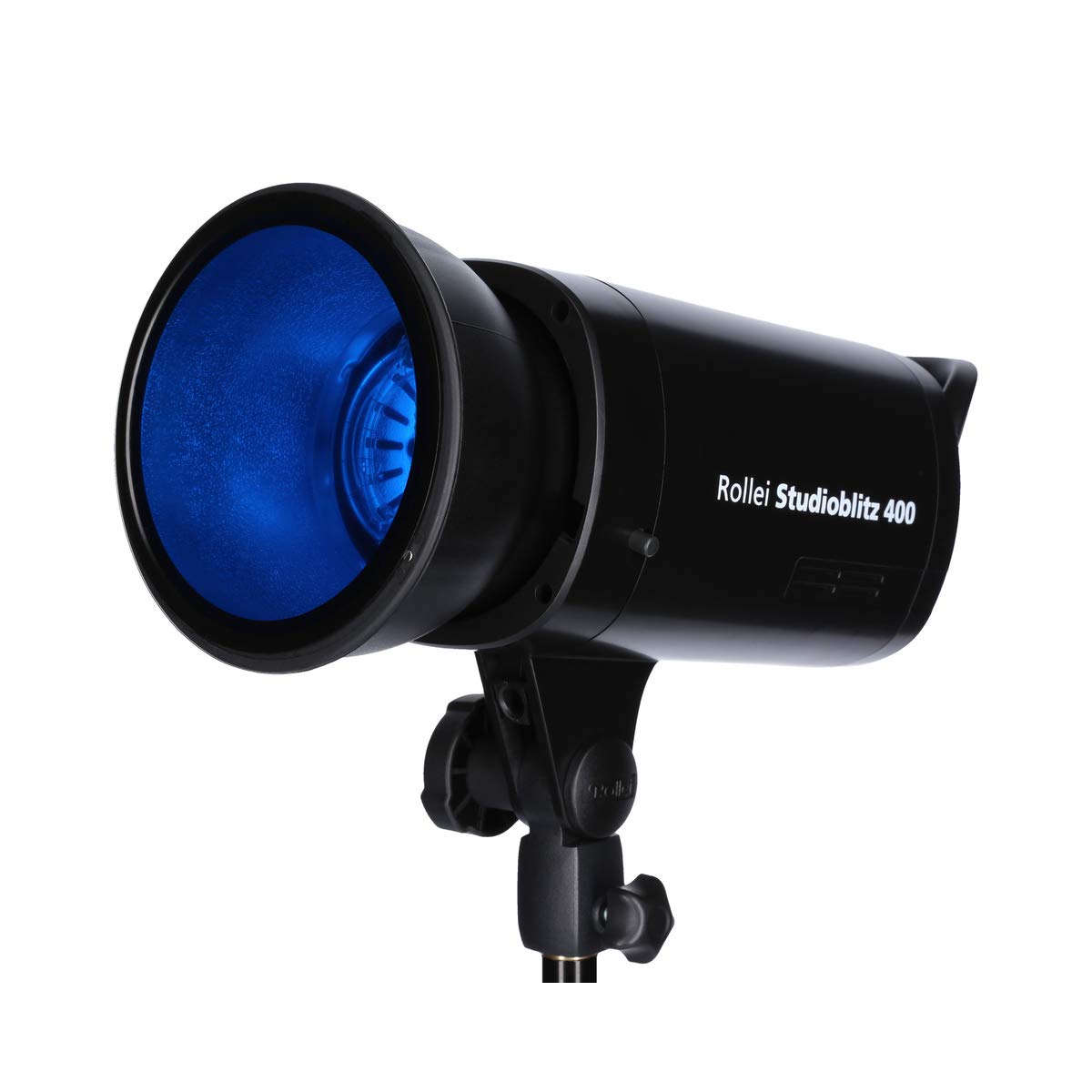 Rollei Studioblitz 400 Double Kit - lampa studyjna o mocy błyskowej 400 W, 2 x lampa błyskowa, Octabox 90 cm, softbox 60 x 90 cm, 2 x statyw do lampy, radiowy nadajnik U7, reflektor z 5 kolorowymi foliami i walizką na kółkach