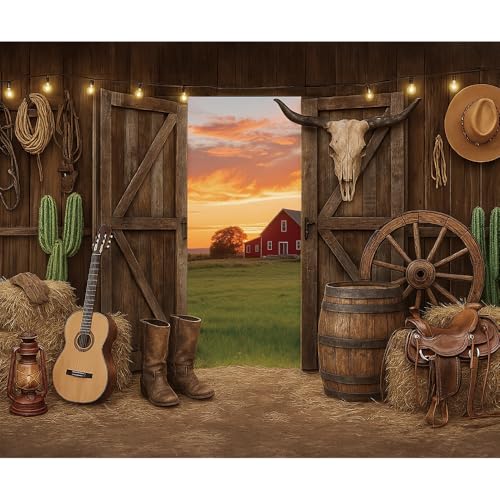 Fondo fotográfico 10x8 pies Western Cowboy miniatura 1