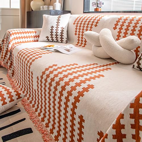 Housse de canapé sectionnelle lavable grand angle chenille A5 - 2