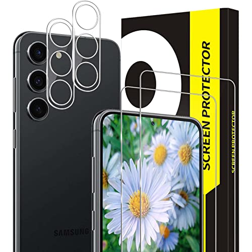 Cable Leader 2 Stück Schutzfolie für Panzerglas für Samsung Galaxy S23 Plus 5G, +2 Kameraschutz, 2.5D Kante, 9H Härte, S...