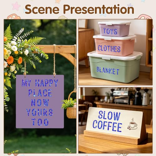 Image of Glitter Letter Stickers, 3 Inch Large Letters for Poster Board (Blue) | 160 PCS,Self-Adhesive,Vinyl Alphabet Stickers,Bulletin Board Letters for Classroom,Party,DIY Crafts,Home,Office,Mailbox Decor