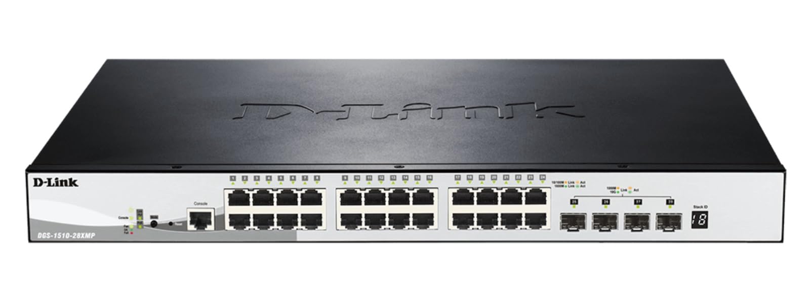 D-Link Systems 28-Port Gigabit SmartPro Stackable PoE/PoE+ Switch Including 4 10GbE SFP+ Ports (DGS-1510-28XMP)-picture-14