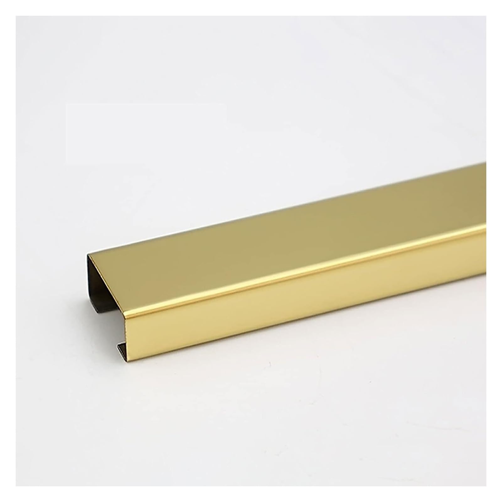1M quadratischer selbstklebender Kabelschutz aus Edelstahl | Kabelschutzabdeckung for am Boden und an der Wand angebrachte Kabel(Gold,100x50mm)