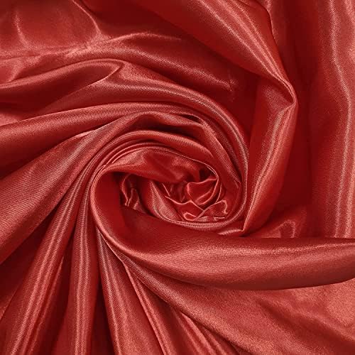 EP 100% Polyester/Poly Silk Silky Satin Fabric, Dressmaking, Wedding, Prom - Dress Craft Fabric Material 58" - 150 cm Wide Sold in Pre - Cut Lengths (Half Meter, Navy Blue)