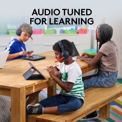 Image of Logitech Zone Learn On-Ear Wired Headsets for Learners, Comfortable and Adjustable fit for Kids, Replaceable Accessories, Mic, USB-C for Windows /macOS /iPadOS /Android /Mobile