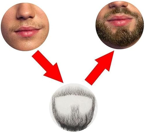Miniatura 3 de Maquillaje de barba de cabra y bigote falso atado a mano para entretenimientodramafiestaaccesorio de película 3 marrón de cabra
