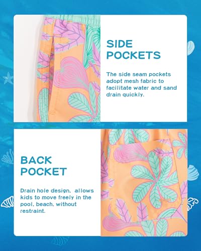 Image of SURF CUZ Boys Swim Trunks Toddler Swim Shorts UPF 50+ Bathing Suit for Boy Swimsuit Quick Dry Mesh Beach Boardshorts Swimwear