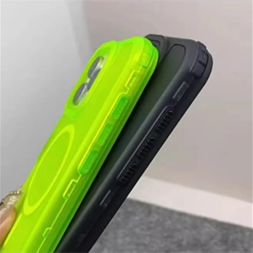 Funda 3 en 1 a Prueba de Golpes para iPhone 16 Pro MAX, 15 Pro, 14, 13 y 12, con Carcasa Trasera translúcida Simple y esmerilada con Carga inalámbrica, Color Azul, para iPhone 15